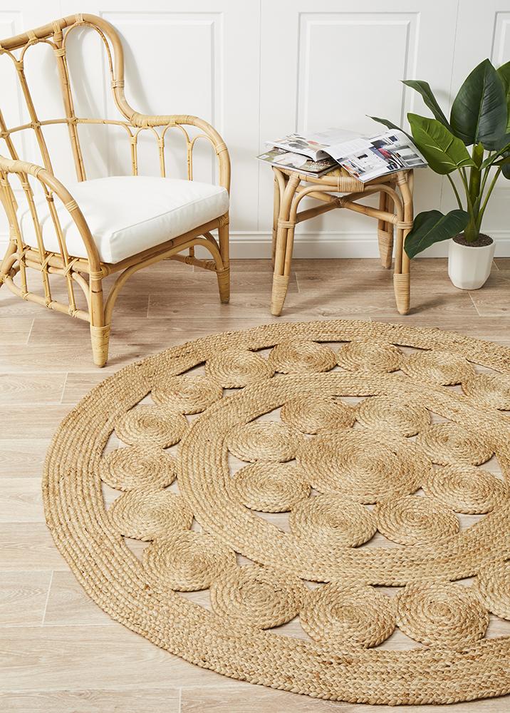 Seaside Natural Pilu Round Rug