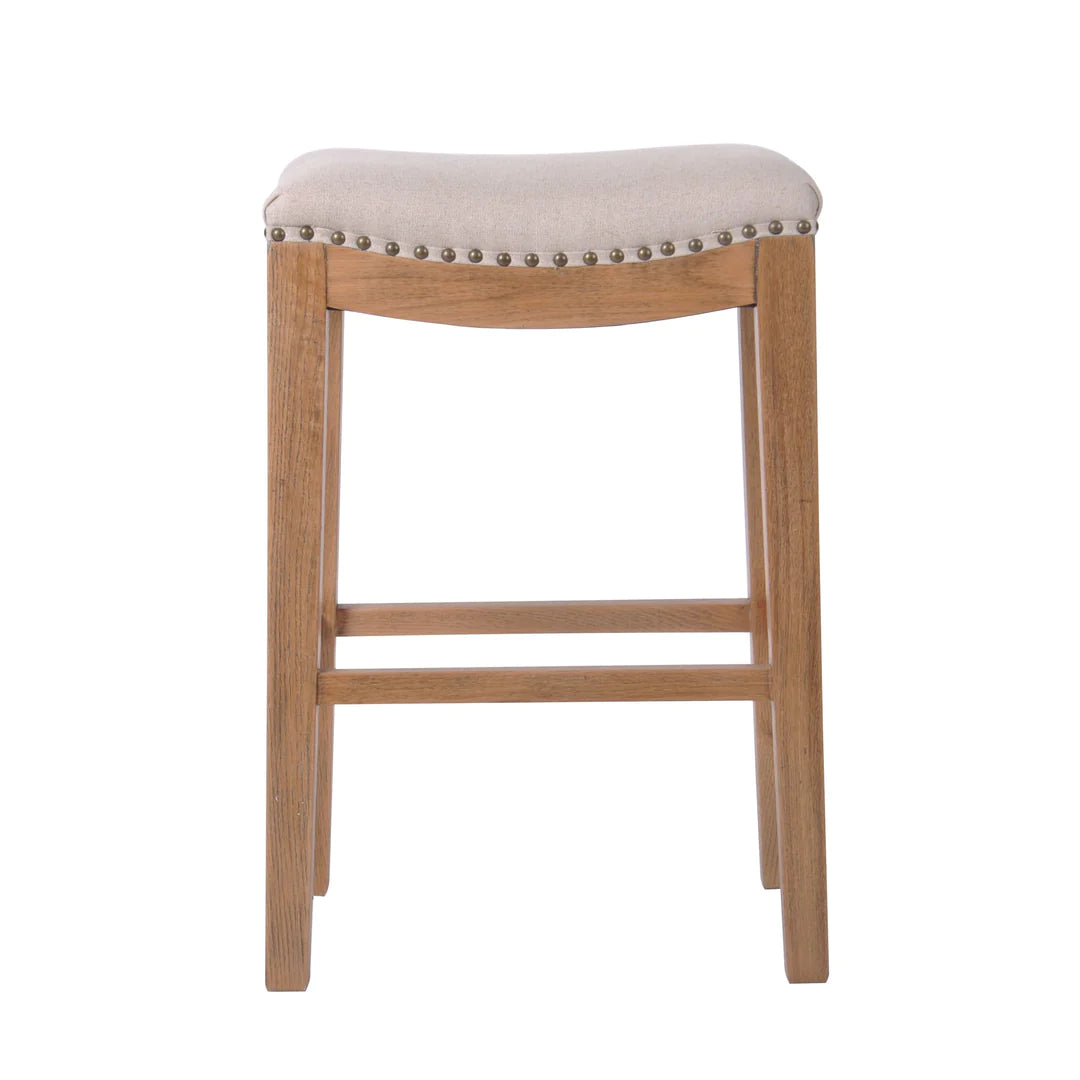 Oakwood Linen Counter Stool