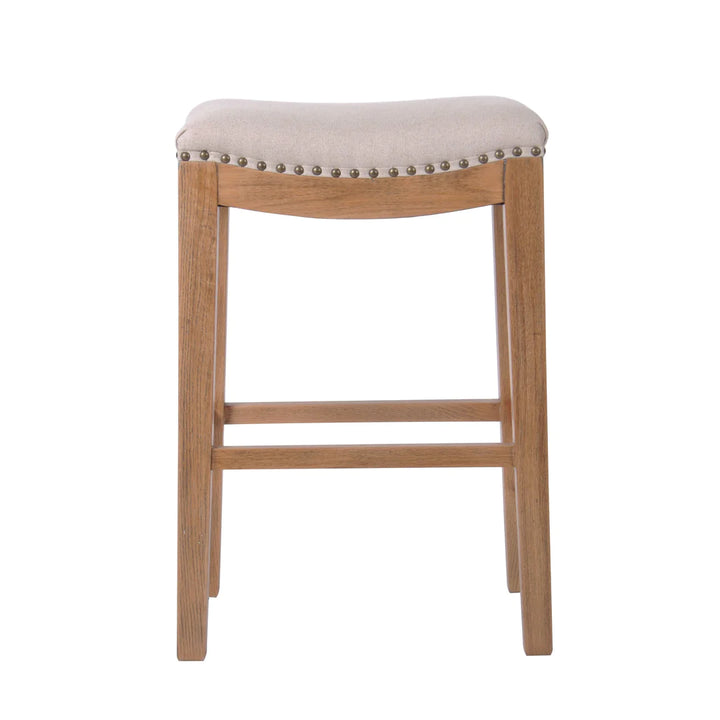 Oakwood Linen Counter Stool