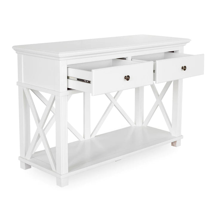 Sorrento 2 Drawer Console White FLOORSTOCK