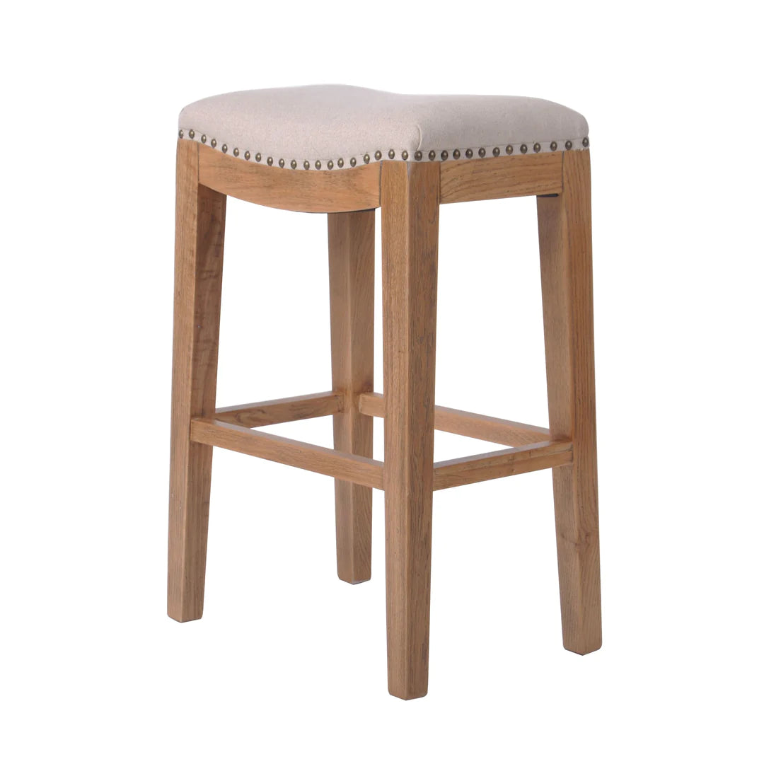 Oakwood Linen Counter Stool