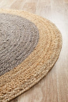 Seaside Charcoal Round Rug
