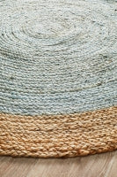 Seaside Blue Round Rug