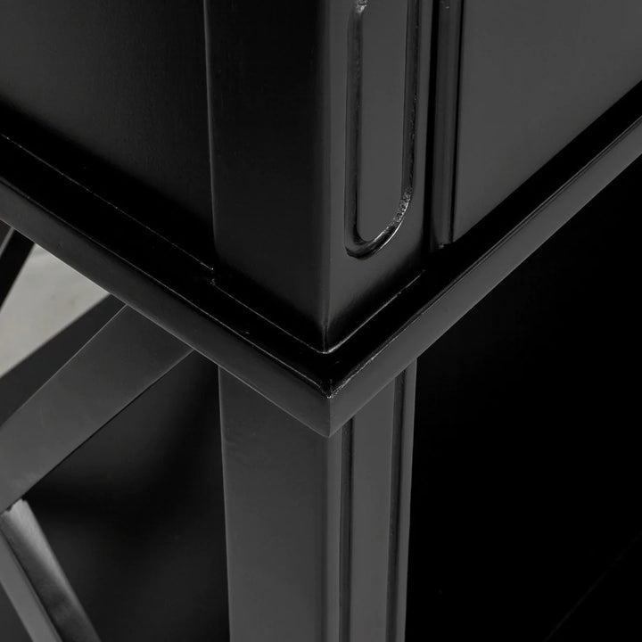 Sorrento 2 Drawer Console Black