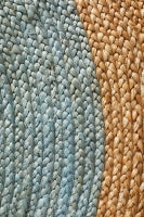 Seaside Blue Round Rug
