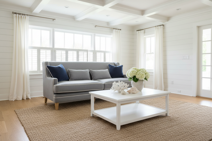Bondi Hamptons  Grey 3 Seater Sofa