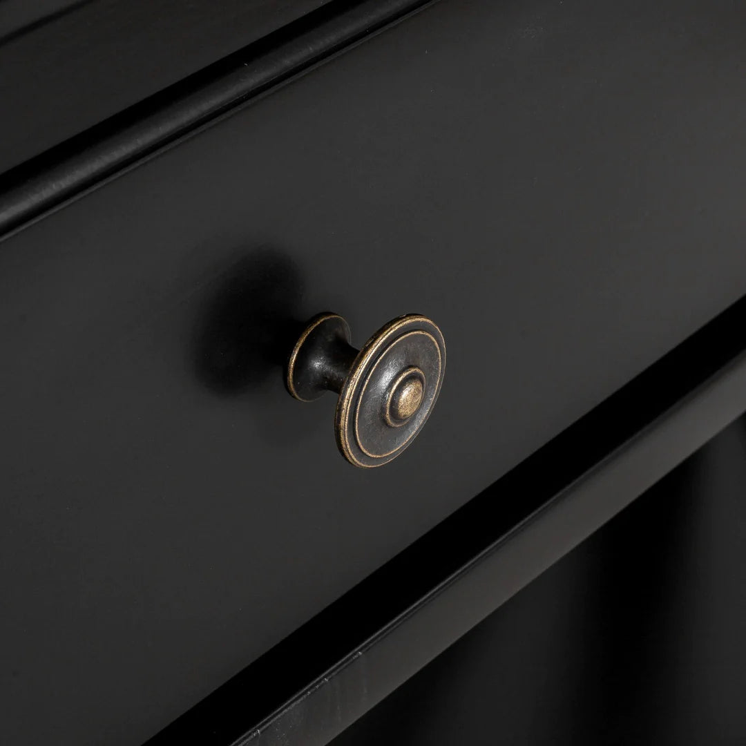 Sorrento Hamptons 3 Drawer 190cm Console Black FLOORSTOCK