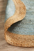Seaside Blue Round Rug