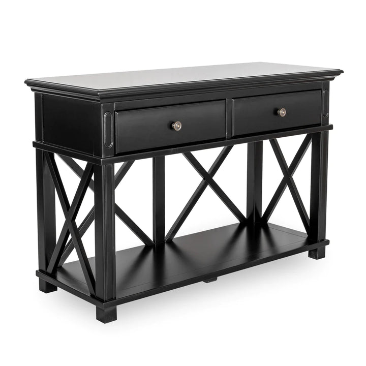 Sorrento 2 Drawer Console Black