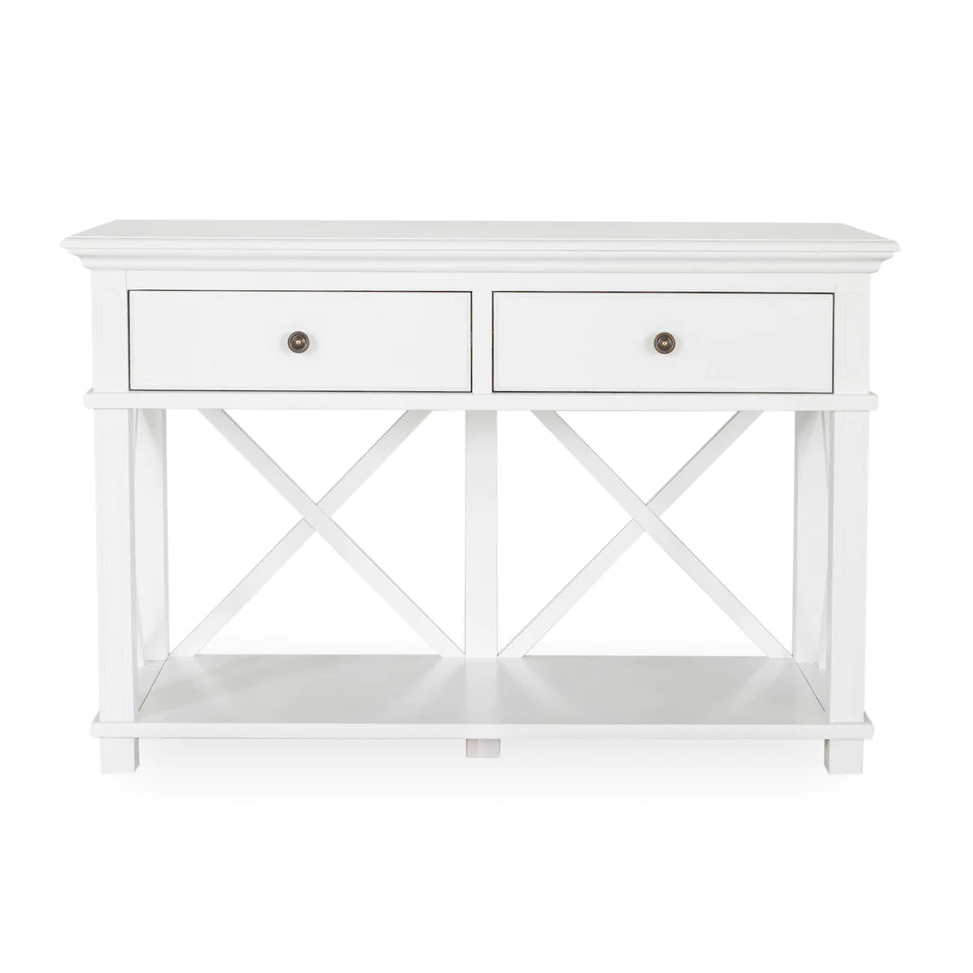 Sorrento 2 Drawer Console White FLOORSTOCK