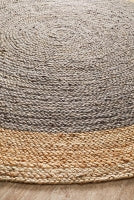 Seaside Charcoal Round Rug