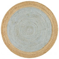 Seaside Blue Round Rug