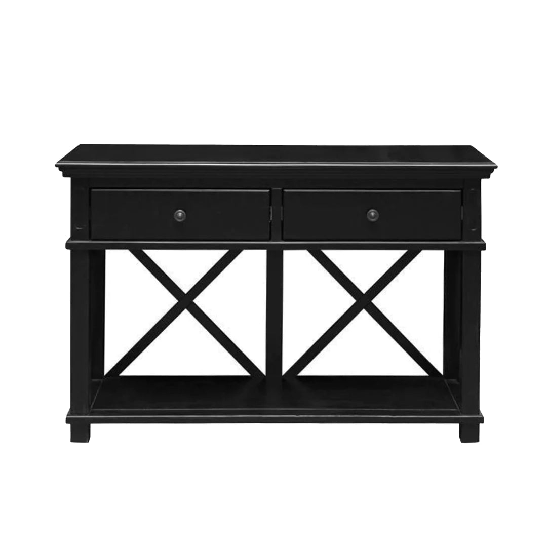 Sorrento 2 Drawer Console Black