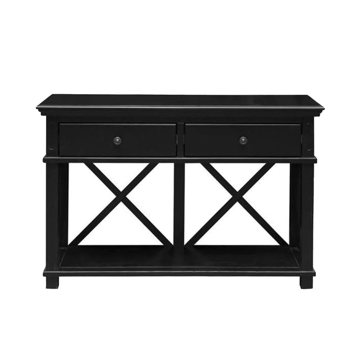 Sorrento 2 Drawer Console Black