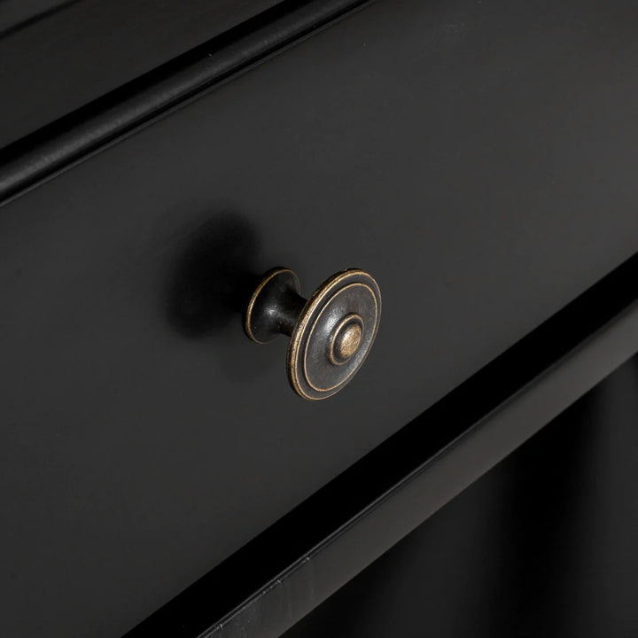 Sorrento 2 Drawer Console Black