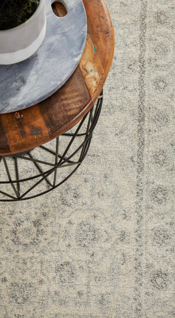 Hamptons White Grey Rug