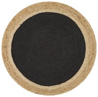 Seaside Black Round Rug