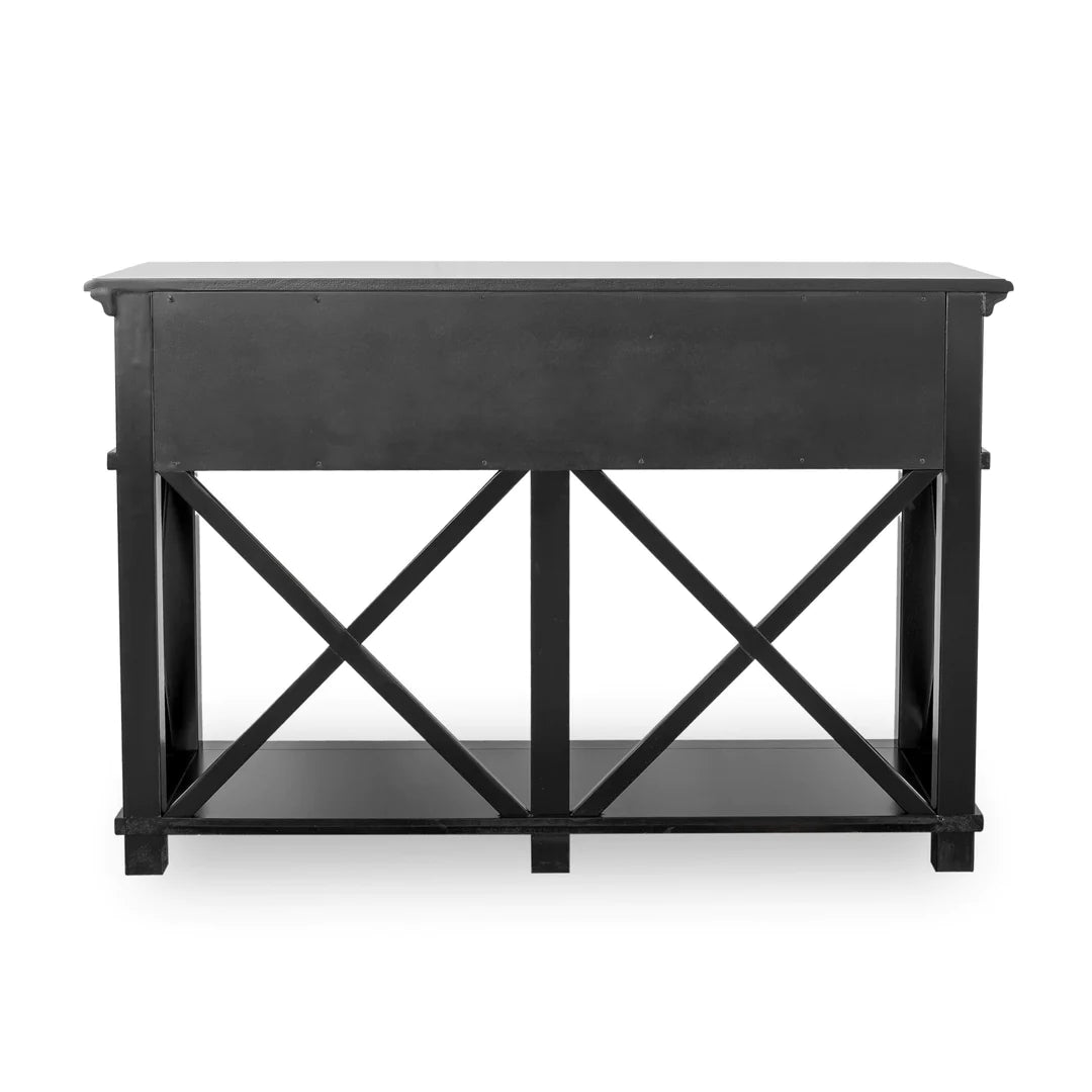 Sorrento 2 Drawer Console Black