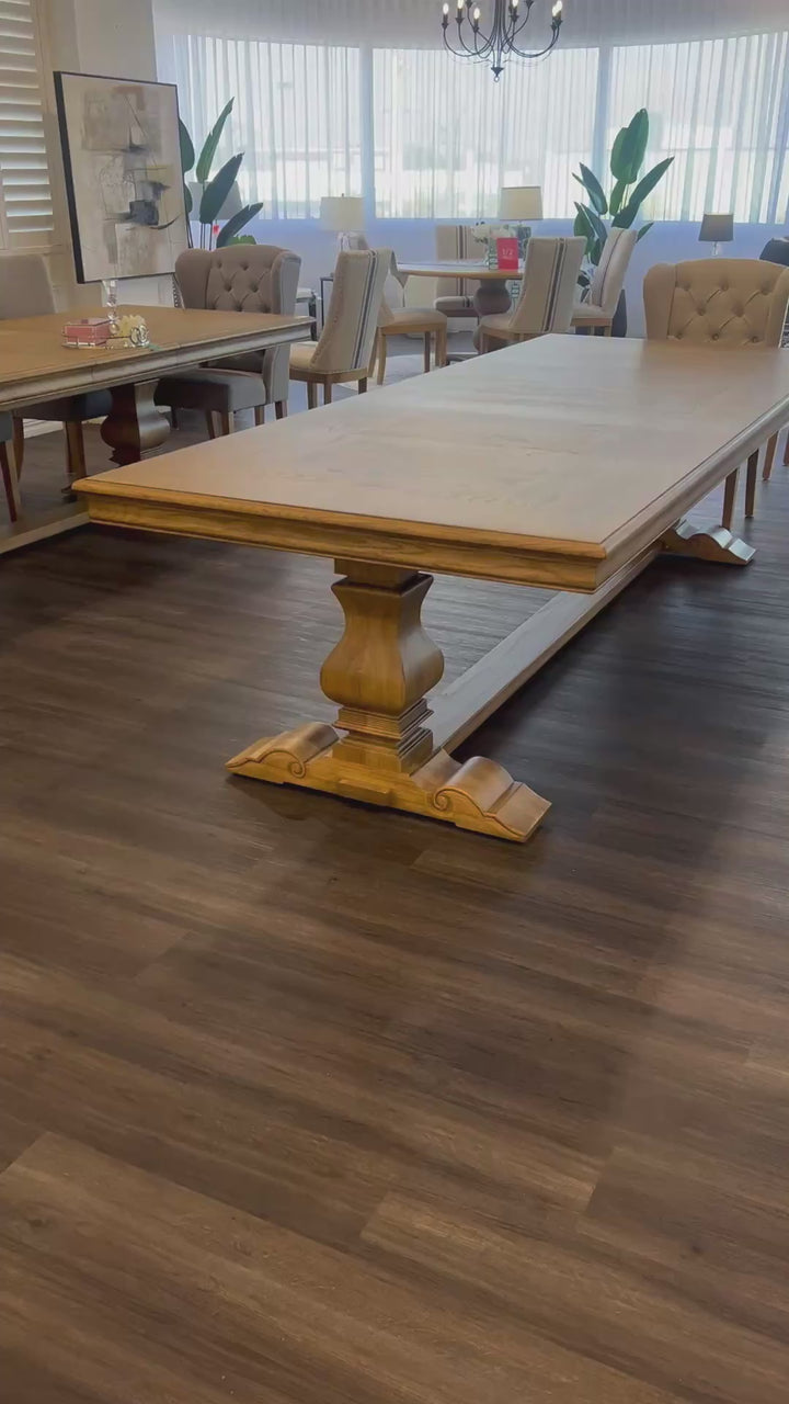 Stamford Oak Dining Table 300cm x 120cm Wide