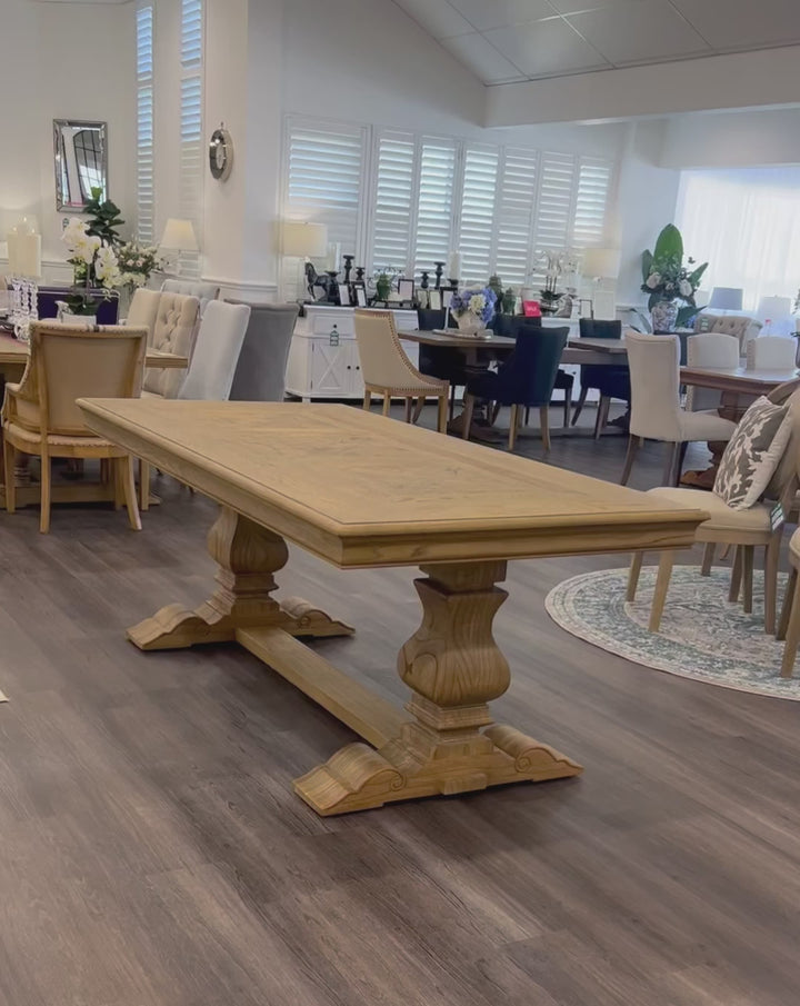 Stamford Oak Dining Table 250cm x 120cm Wide