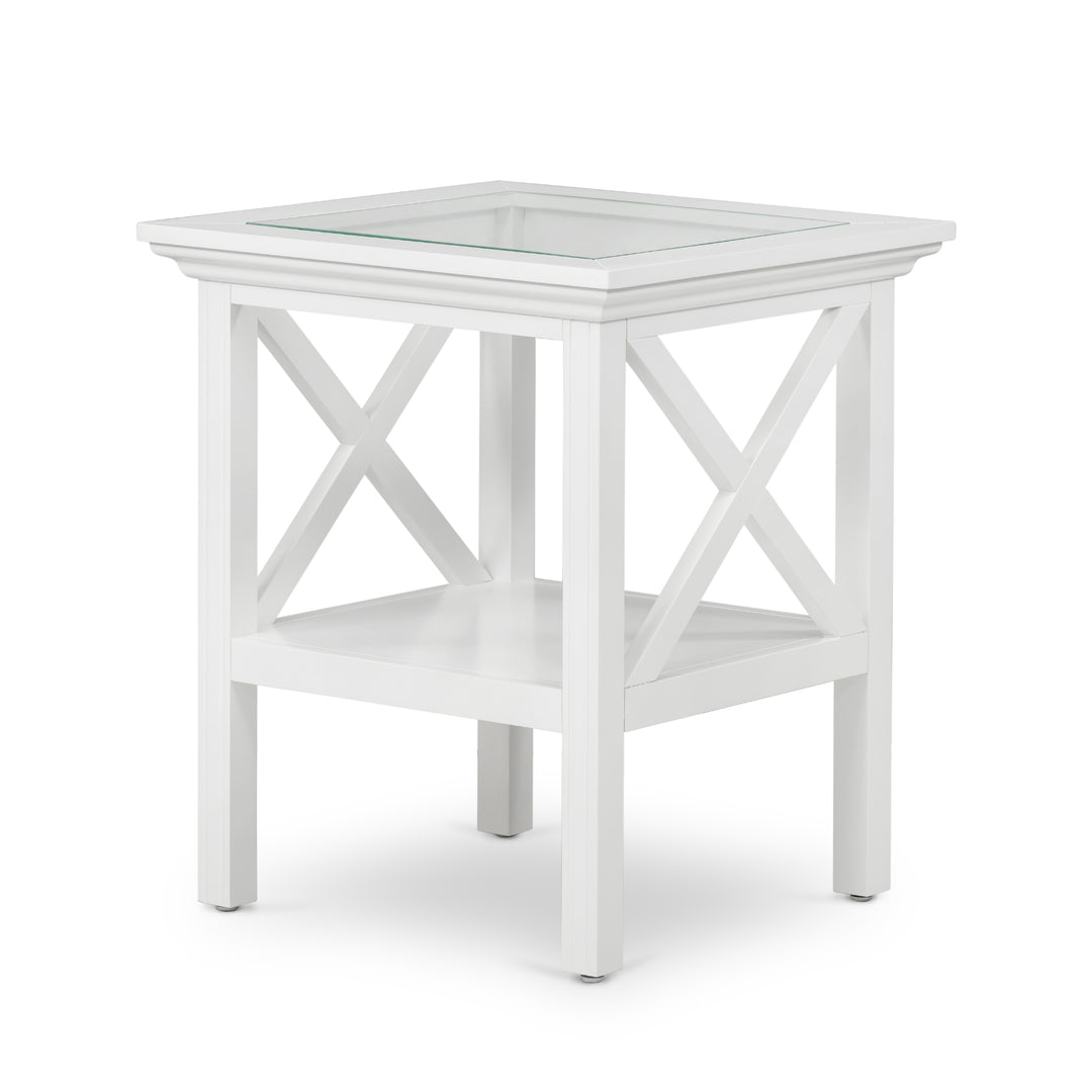 Sorrento Square Side Table White