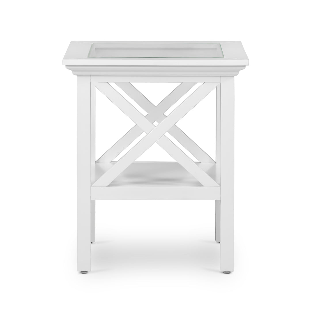 Sorrento Square Side Table White