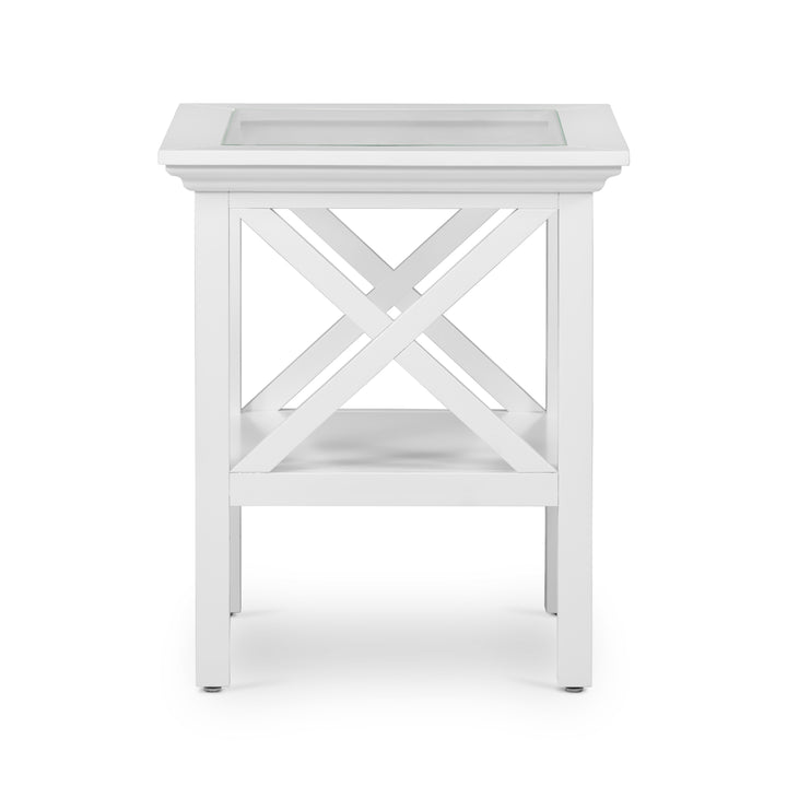 Sorrento Square Side Table White
