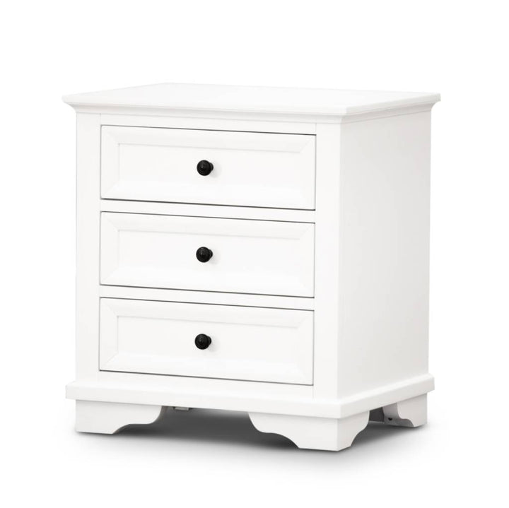 Hampton 3 Drawer Bedside