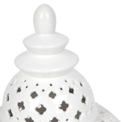 Miccah Temple Jar - Medium White