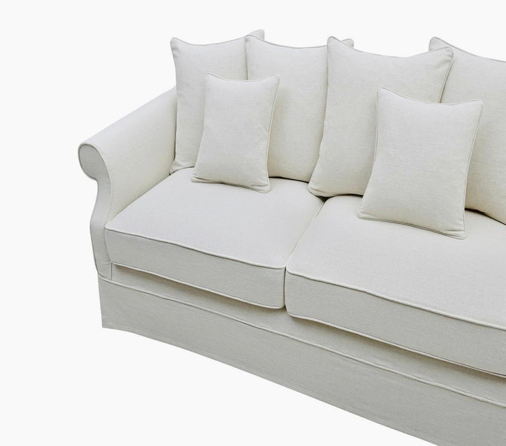Ayla Hamptons 3 Seater Sofa Ivory
