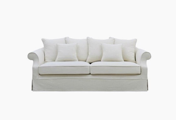 Ayla Hamptons 3 Seater Sofa Ivory