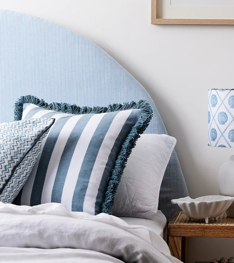 Hamptons Carlton Blue Stripe Cushion