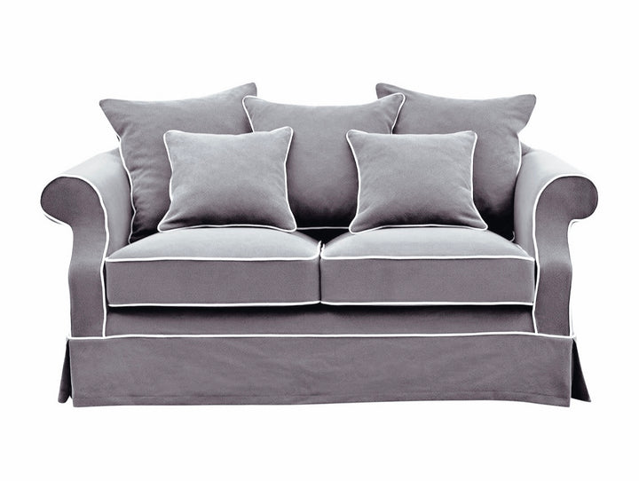 Ayla Hamptons 2 Seater Sofa Grey