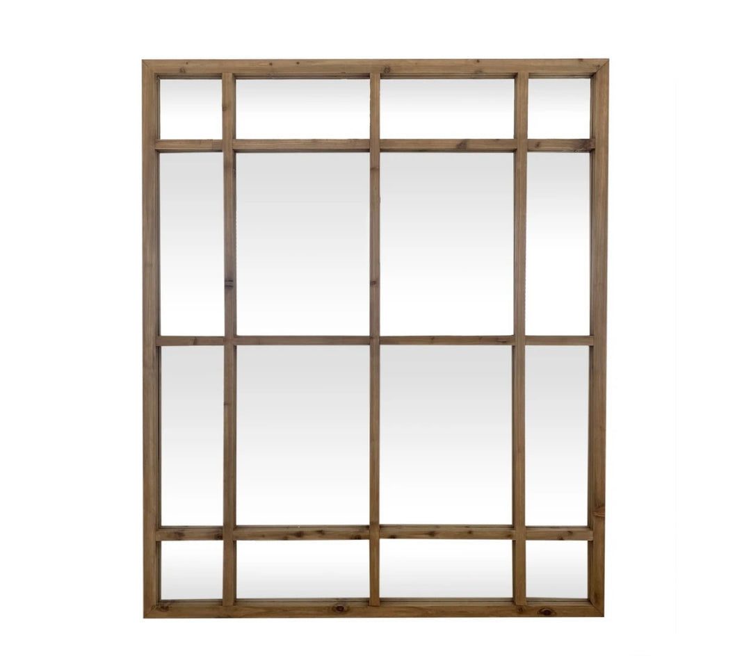 Hamptons Wooden 16 Pane mirror
