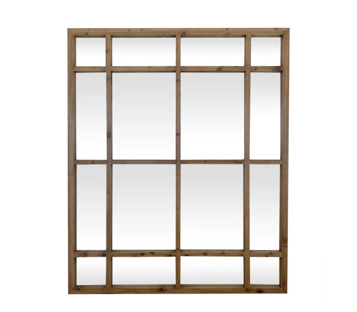 Hamptons Wooden 16 Pane mirror