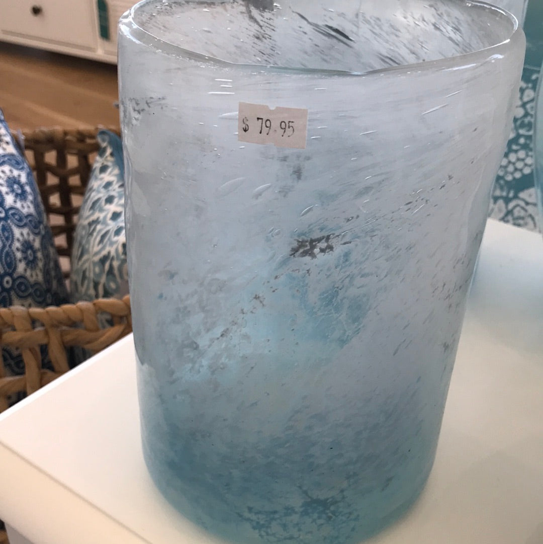 Medium blue vase