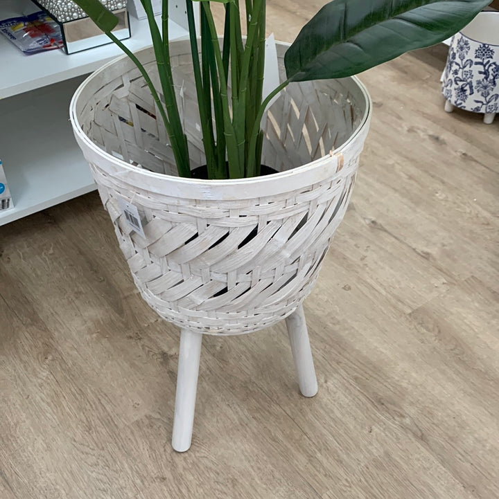 Woven planter pot large