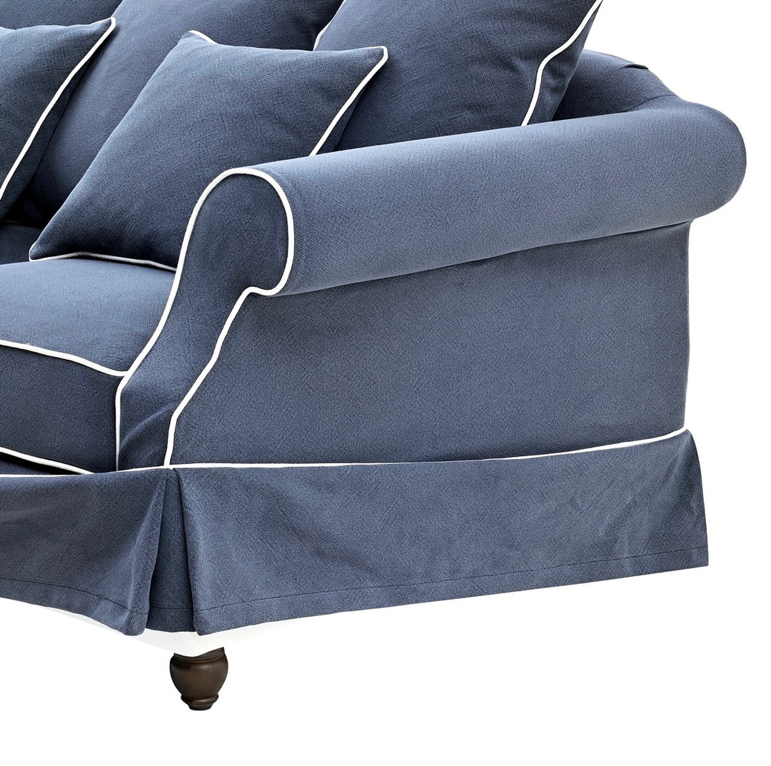 Ayla Hamptons 3 Seater Sofa Navy