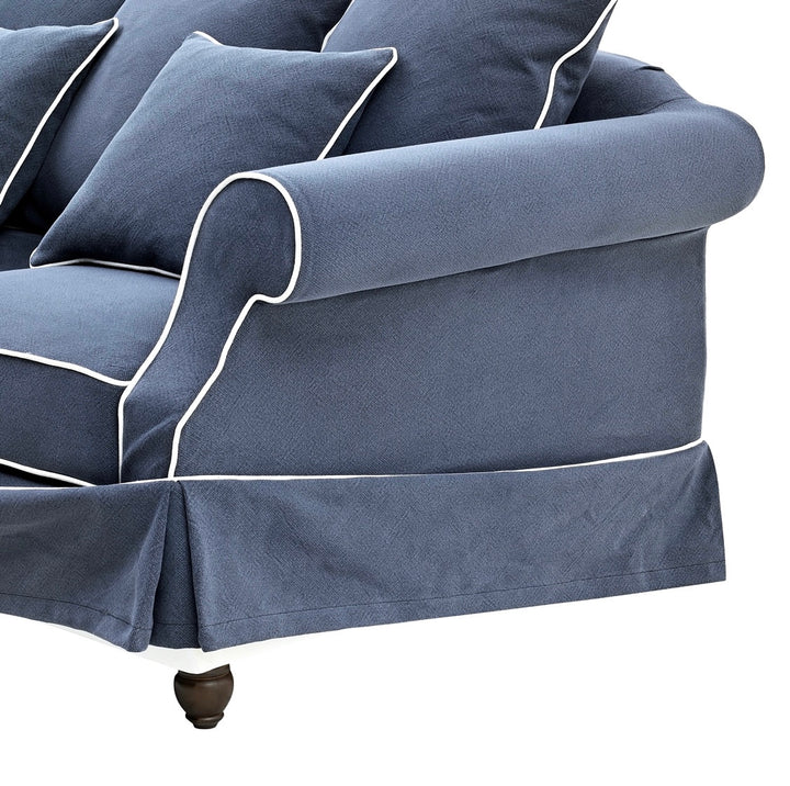 Ayla Hamptons 3 Seater Sofa Navy