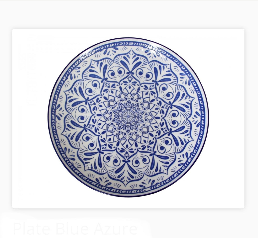 Plate Blue Azure