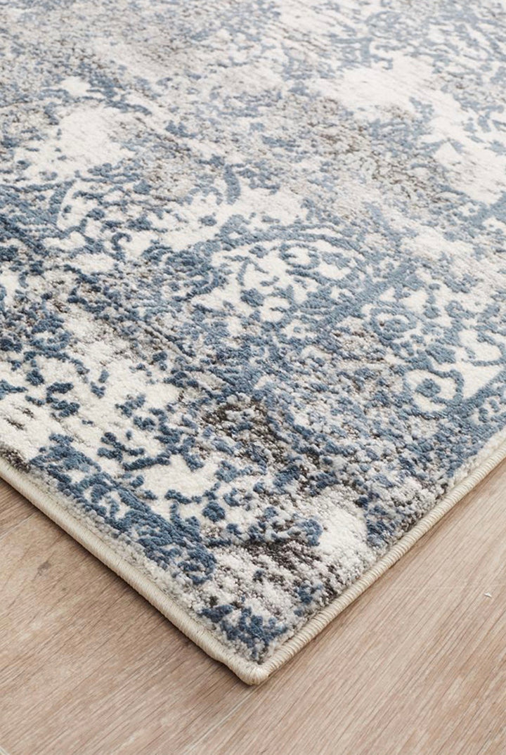 Abode White Blue Rug