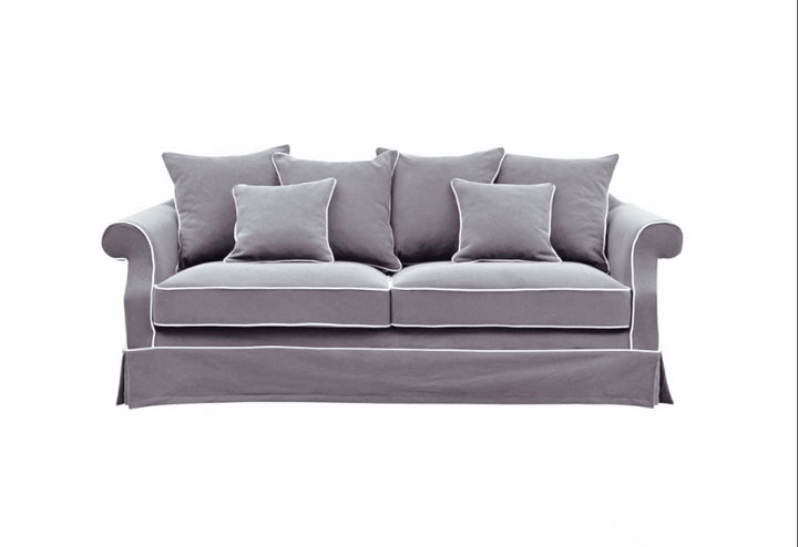 Ayla Hamptons 3 Seater Sofa Grey