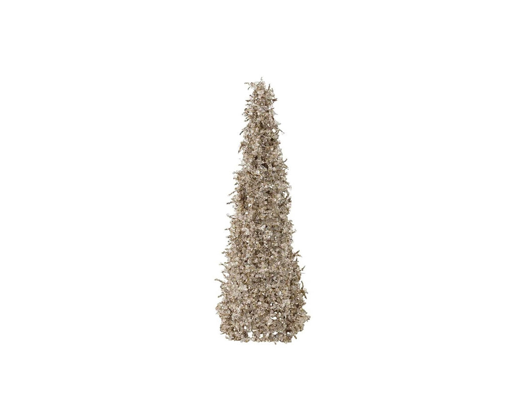 Plastic Ice Champagne Cone Tree Small