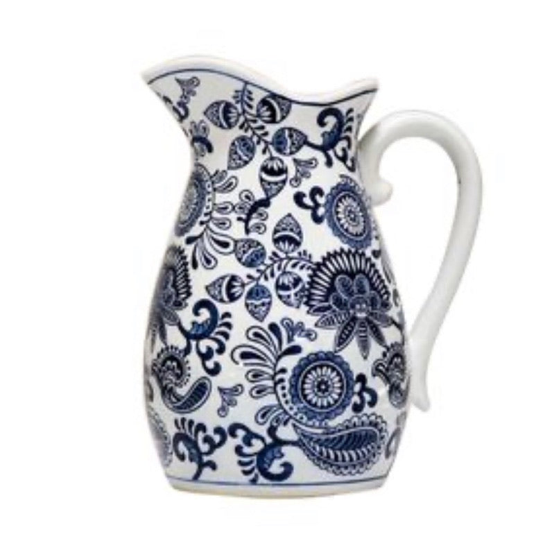 Paisley Blue Jug