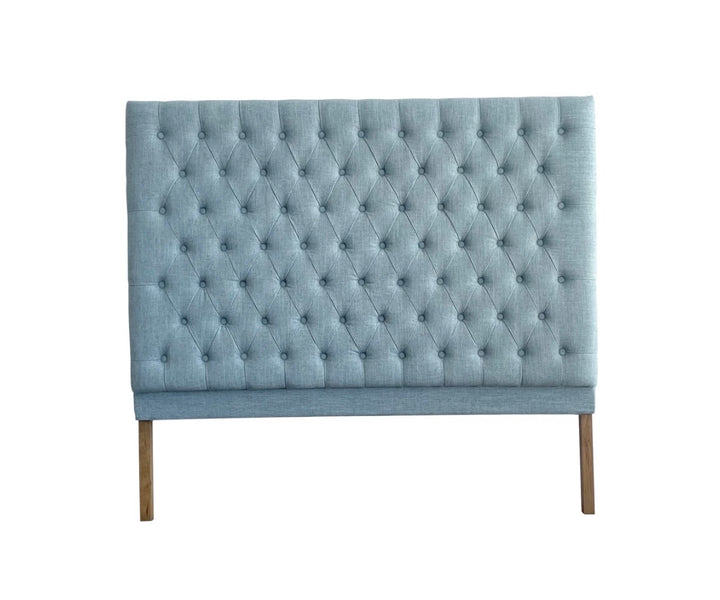 Duck Egg Buttoned Bedhead King