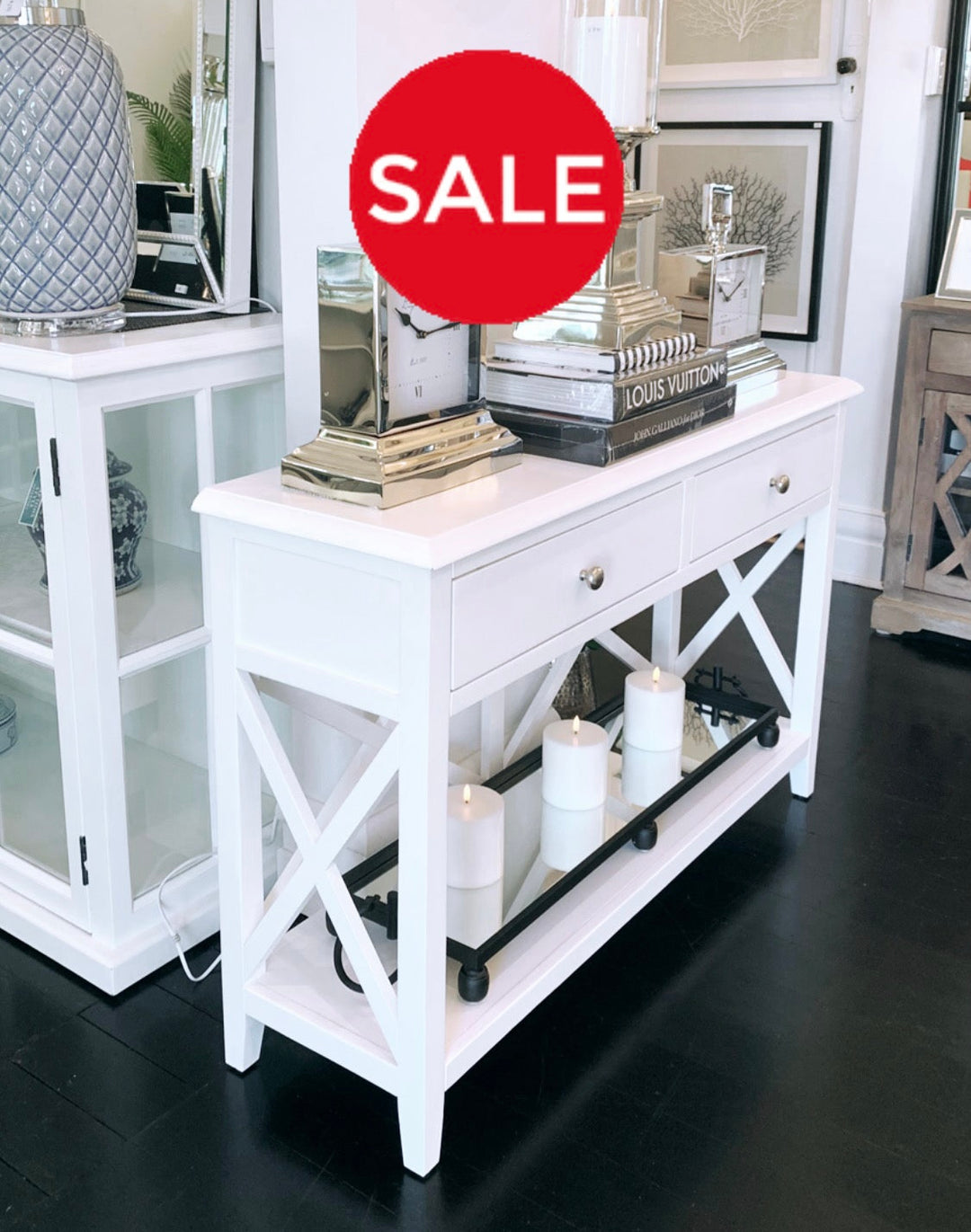 Hampton 2 Drawer Console