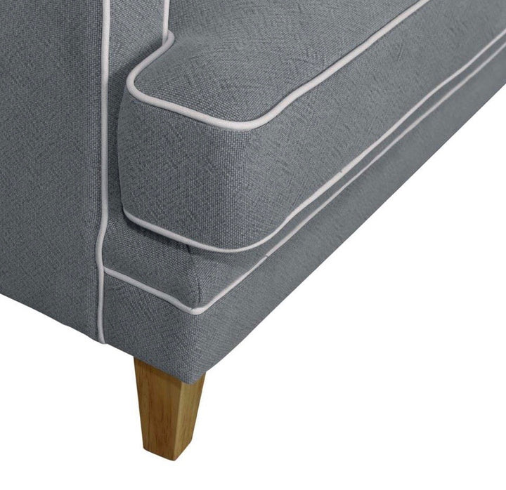 Hudson Grey 3 Seater Sofa