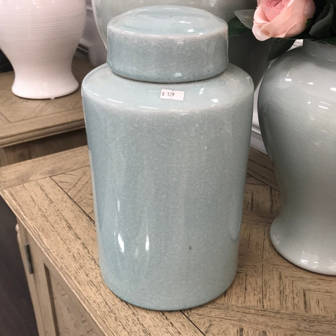 Duck Egg Cylinder Jar