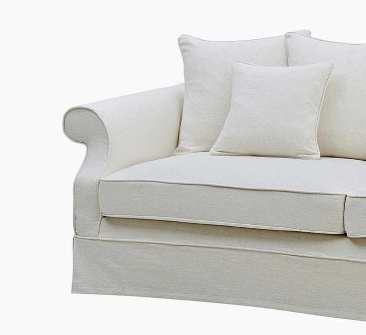 Ayla Hamptons 3 Seater Sofa Ivory