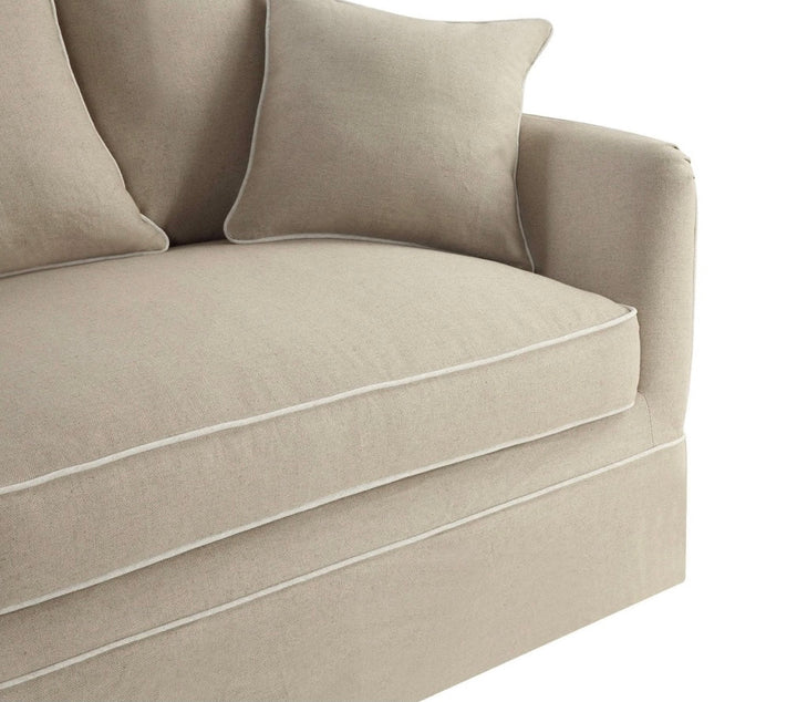 East Hampton Natural white piping 2 Seater Sofa